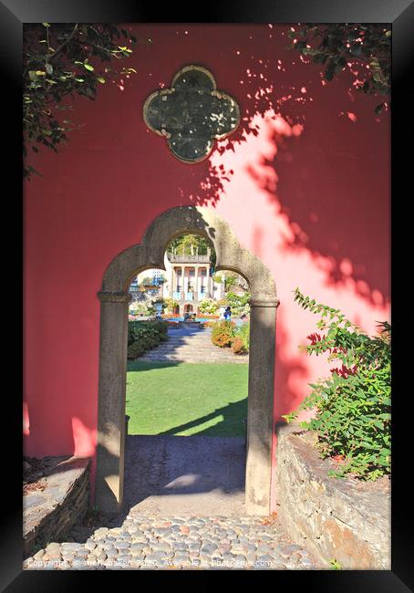 The Gothic Archway, Portmeirion. Framed Print by mark baker