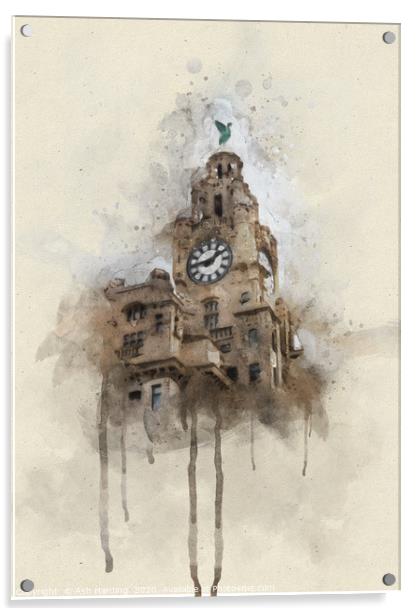 Liver Building Acrylic by Ash Harding