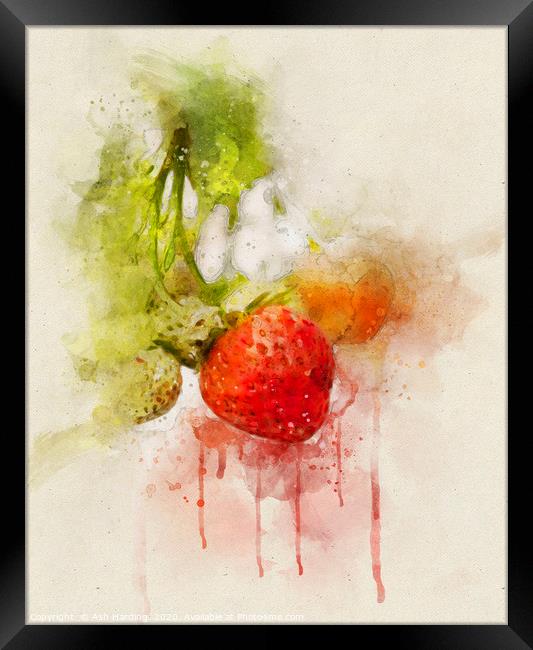 Strawberry Dream Framed Print by Ash Harding