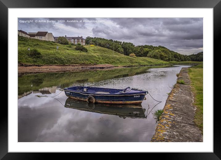 Seaton Sluice Framed Mounted Print by Aimie Burley