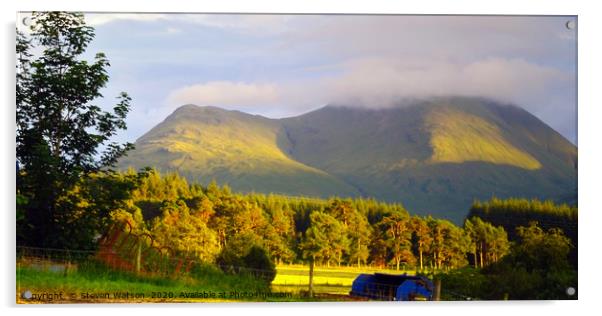 Ben Tallaidh Acrylic by Steven Watson