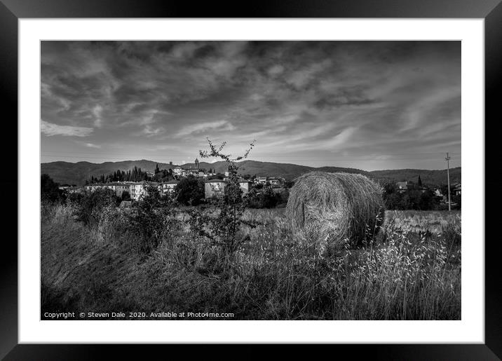 Tuscany's Unveiled Serenity Framed Mounted Print by Steven Dale