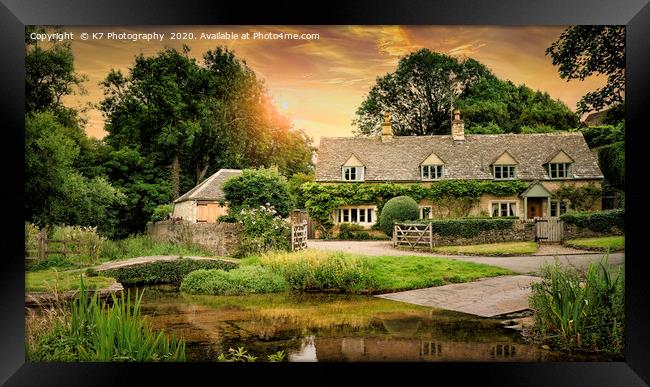 Cotswold Country Framed Print by K7 Photography