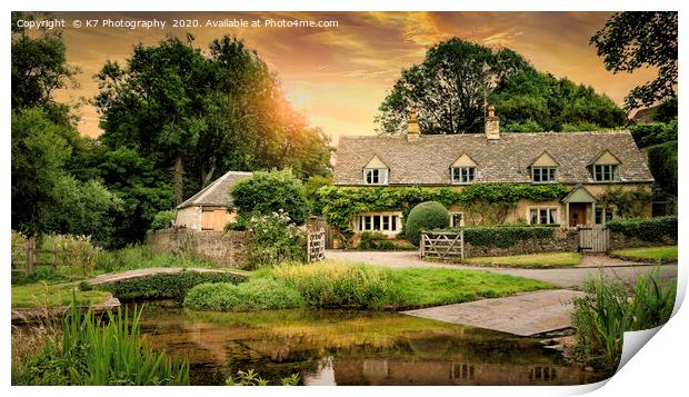 Cotswold Country Print by K7 Photography