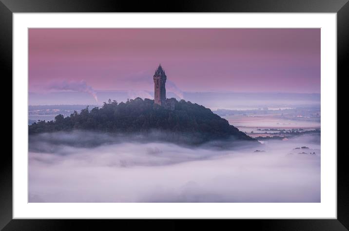 Wallace Monument Framed Mounted Print by overhoist 