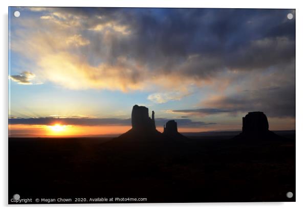 Sunrise over Monument Valley Acrylic by Megan Chown