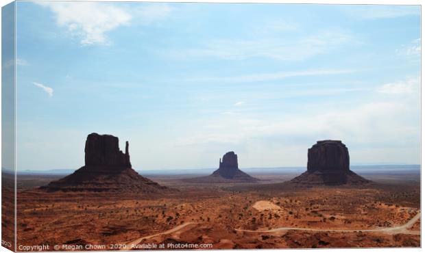 Monument Valley View Canvas Print by Megan Chown