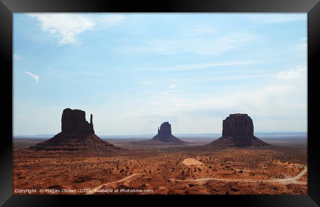 Monument Valley View Framed Print by Megan Chown