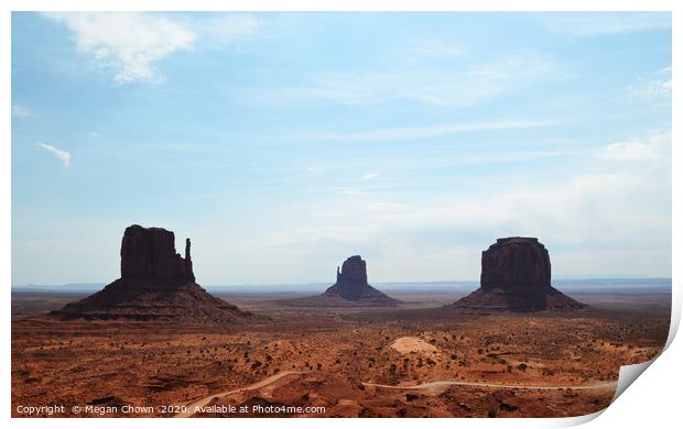 Monument Valley View Print by Megan Chown