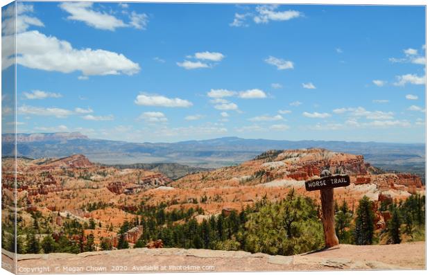 Horse Trail, Bryce Canyon Canvas Print by Megan Chown