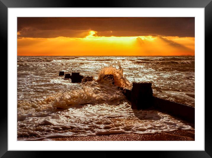 Evening Tide Framed Mounted Print by Adrian Campfield