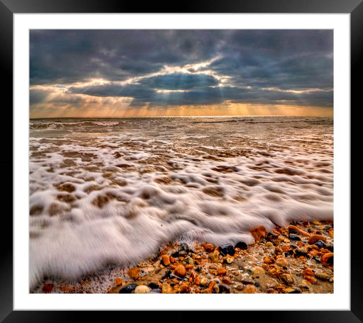 Incoming Tide Framed Mounted Print by Adrian Campfield