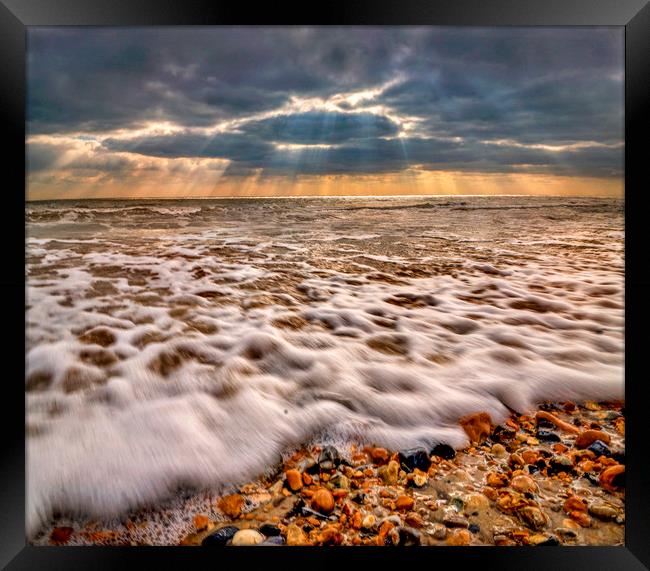 Incoming Tide Framed Print by Adrian Campfield
