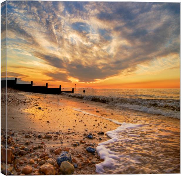 The Evening Tide Canvas Print by Adrian Campfield