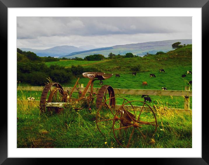 At Sgriob-Ruadh Farm Framed Mounted Print by Steven Watson