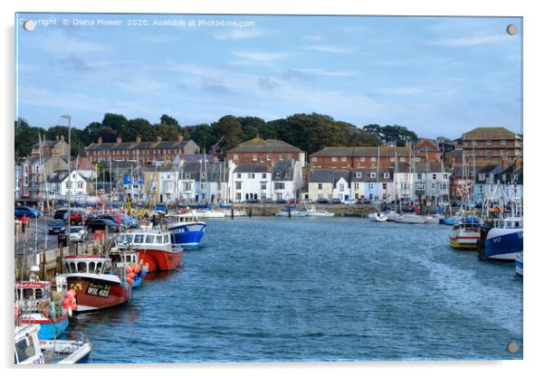 Weymouth Harbour  Acrylic by Diana Mower