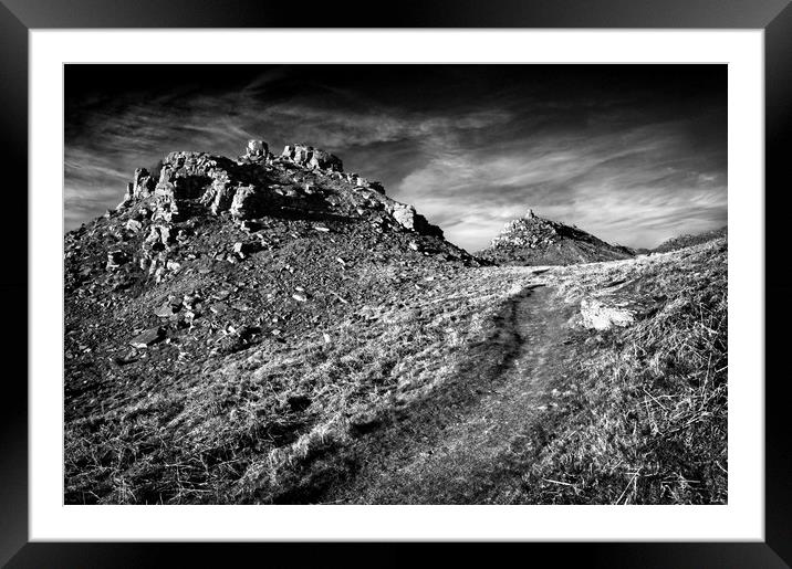 Valley of the Rocks Exmoor North Devon             Framed Mounted Print by Darren Galpin