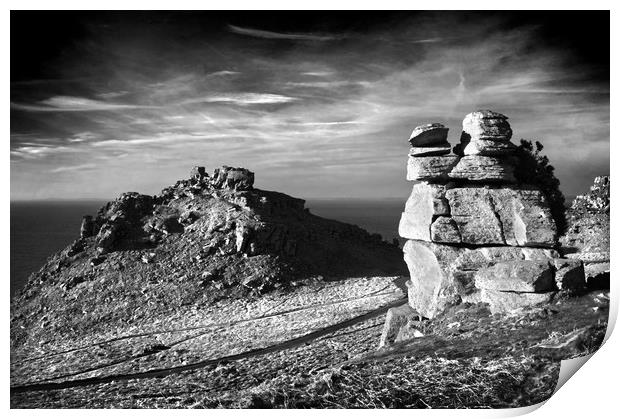 Valley of the Rocks Exmoor North Devon             Print by Darren Galpin