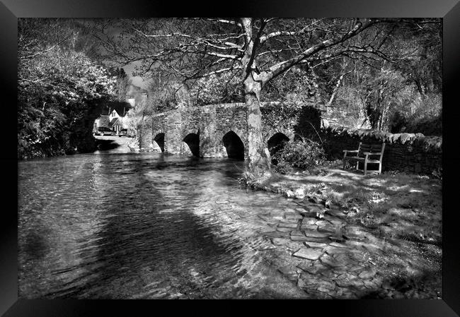 Bury Bridge & River Haddeo                       Framed Print by Darren Galpin
