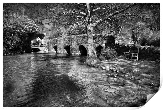 Bury Bridge & River Haddeo                       Print by Darren Galpin