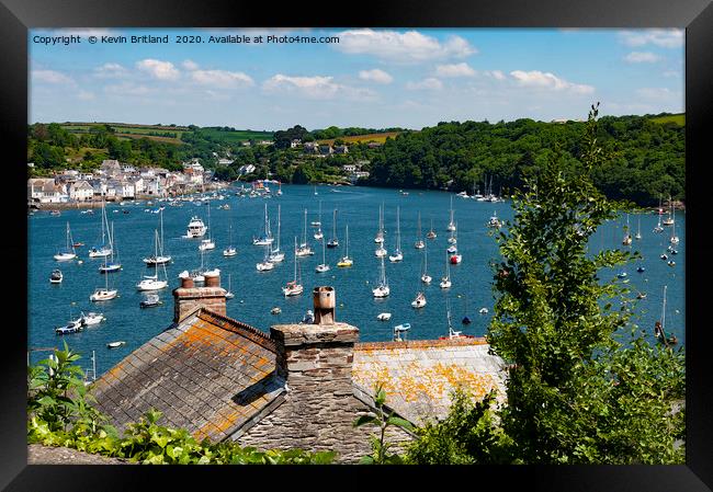 river fowey cornwall Framed Print by Kevin Britland