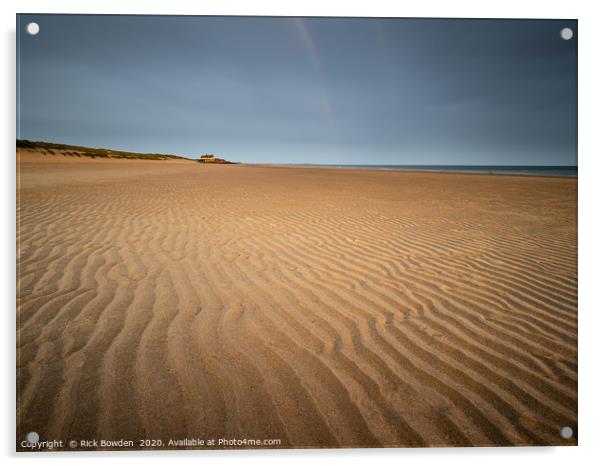 Brancaster Sand Waves Acrylic by Rick Bowden