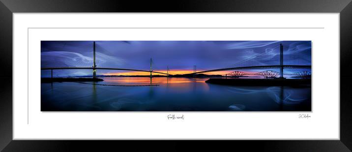Forth sunset pano Framed Mounted Print by JC studios LRPS ARPS