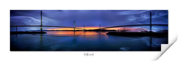 Forth sunset pano Print by JC studios LRPS ARPS