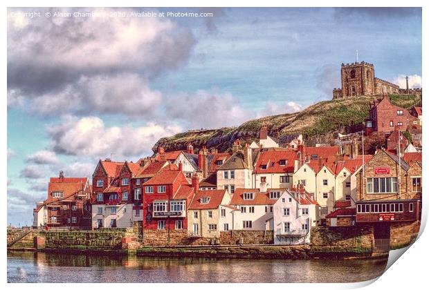 Whitby Yorkshire Coast  Print by Alison Chambers