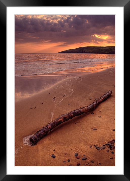 Driftwood Framed Mounted Print by Mark Robson