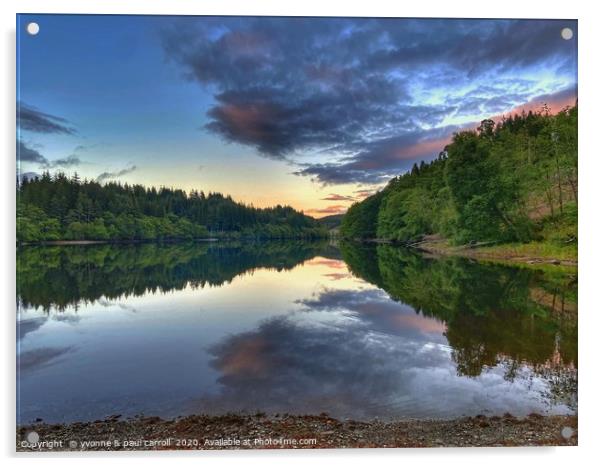 Reflections on Loch Drunkie Acrylic by yvonne & paul carroll