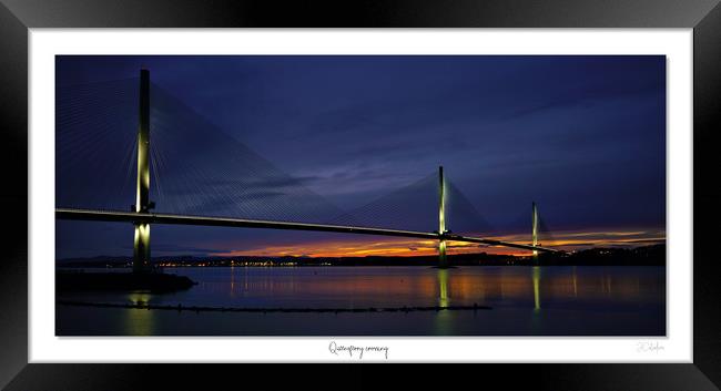 Queensferry crossing sunset Framed Print by JC studios LRPS ARPS
