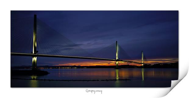 Queensferry crossing sunset Print by JC studios LRPS ARPS