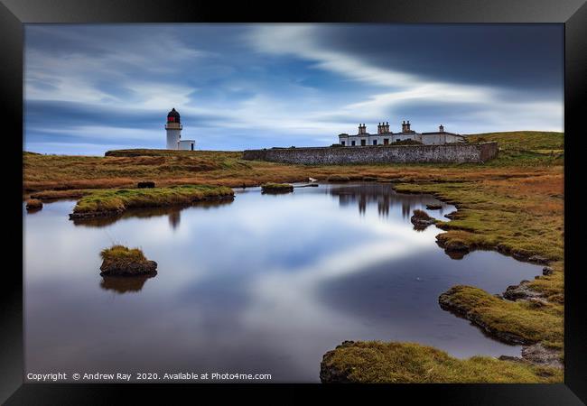 Reflections at Arnish Point Framed Print by Andrew Ray