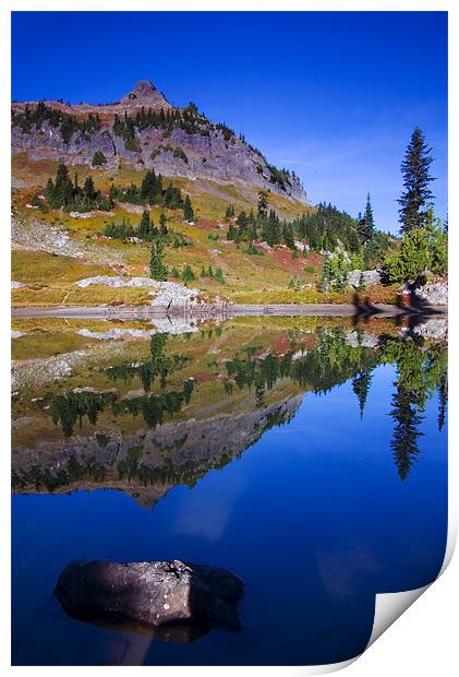 Reflections of Fall  Print by Mike Dawson