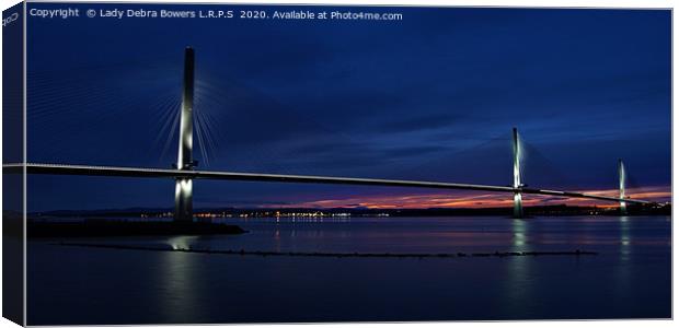 Queensferry Crossing  Canvas Print by Lady Debra Bowers L.R.P.S