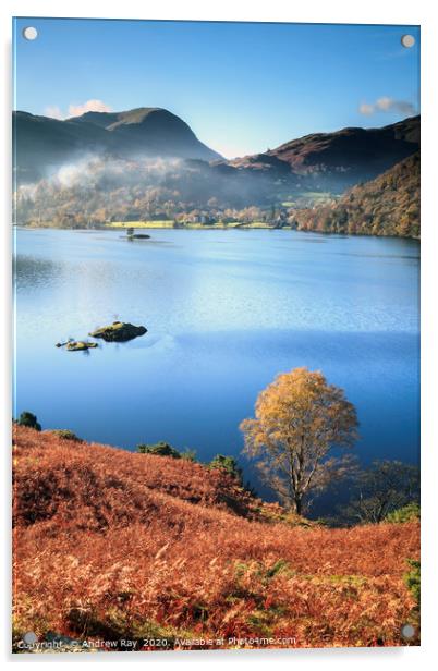 Autumn at Ullswater Acrylic by Andrew Ray