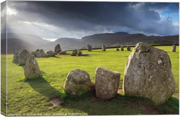 Castlerigg Stone Circle Canvas Print by Andrew Ray