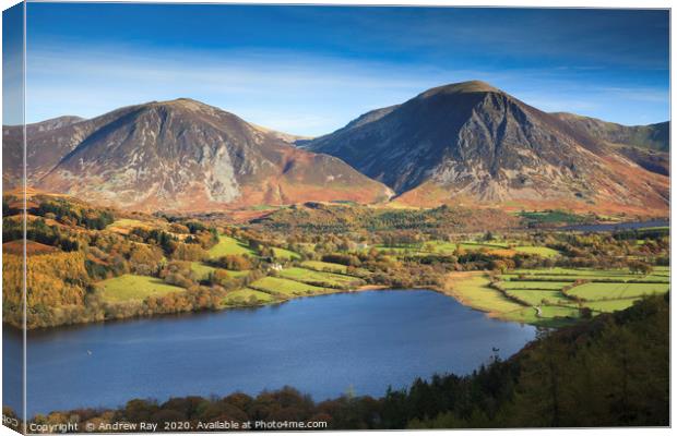 Terrance view (Loweswater) Canvas Print by Andrew Ray