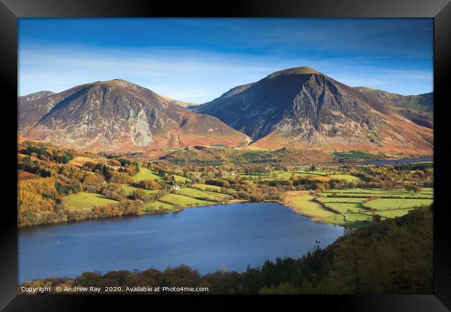 Terrance view (Loweswater) Framed Print by Andrew Ray