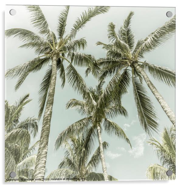 Lovely Palm Trees | Vintage Acrylic by Melanie Viola