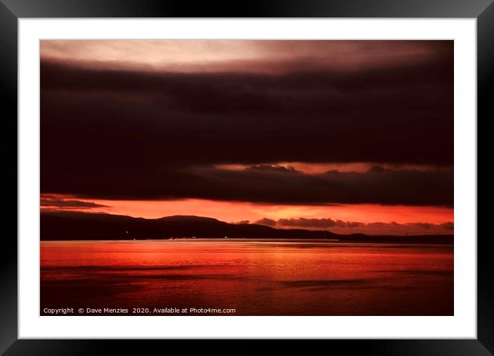 Red seas  Framed Mounted Print by Dave Menzies