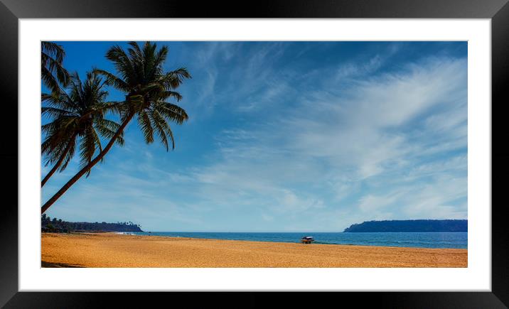 An isolated beach found in Goa, India Framed Mounted Print by Arpan Bhatia