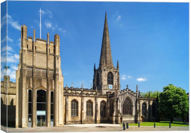 Sheffield Cathedral                       Canvas Print by Darren Galpin