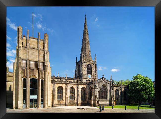 Sheffield Cathedral                       Framed Print by Darren Galpin