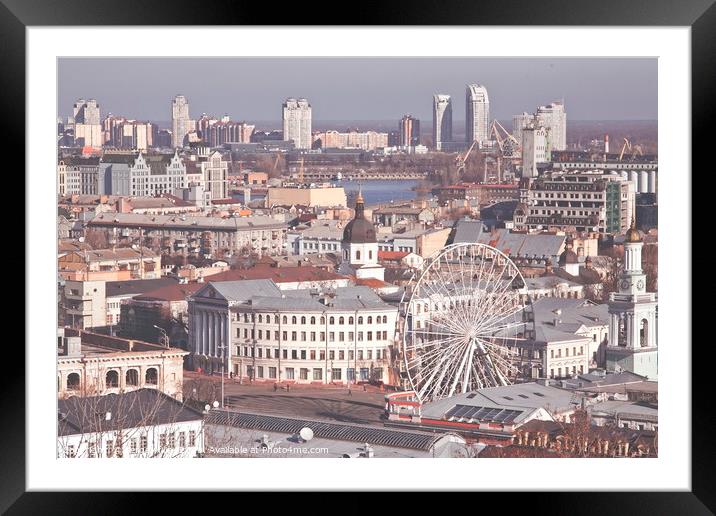City landscape. Framed Mounted Print by sergey filin