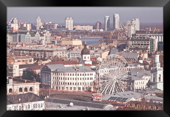 City landscape. Framed Print by sergey filin