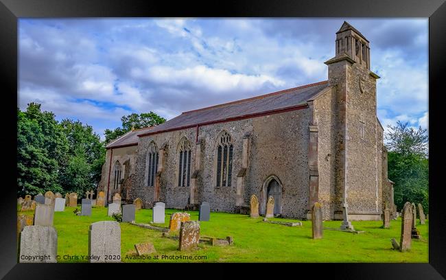 St Peter's Church in Smallburgh, Norfolk Framed Print by Chris Yaxley