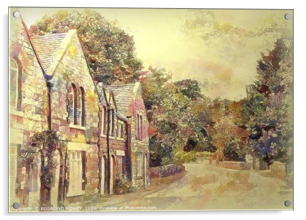 "Soft pastel Rosedale" Acrylic by ROS RIDLEY