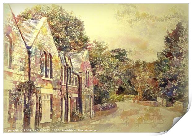 "Soft pastel Rosedale" Print by ROS RIDLEY